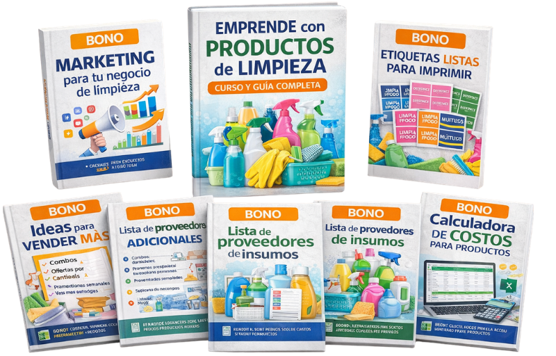 Ebook "Emprende con productos de limpieza"